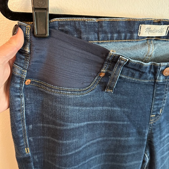 Madewell kick out crop underbelly maternity jeans GUC size 32 - Picture 4 of 7